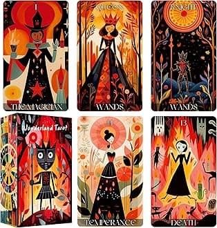 Modernist Wonderland Tarot Deck, Tarot Cards for Beginners, Fortune Telling Cards