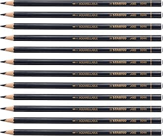 All - Coloured and Graphite Pencil - Pack of 12 - Black