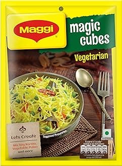 Magic Cubes Vegetarian, 240g Pack (60 Cubes) | Ready Masala for Rice dishes, Vegetables, Soups & Curries