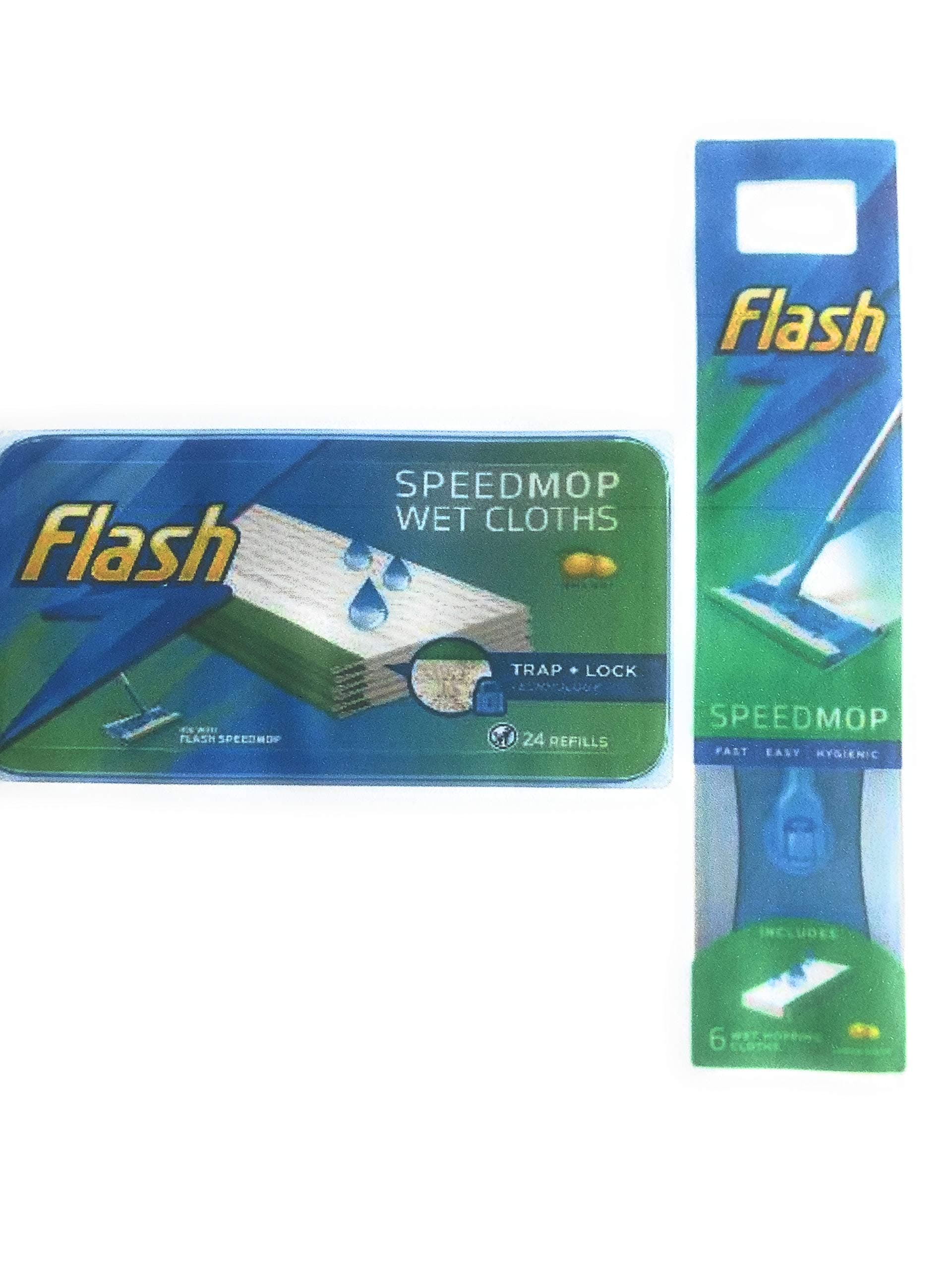 SUOL Flash Speedmop and 12 Pack Refill - Tile - Microfiber Head