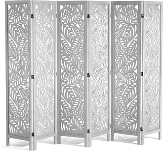 VEVOR Wood Room Divider, 6 Panel Wood Folding Privacy Screen, 66.9 Inches Tall Indoor Carved Partition Divider, Portable Decoration Screen, for Room Separation, Home, Office, Restaurant & Bedroom