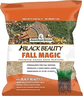 Jonathan Green (10768) Black Beauty Fall Magic Grass Seed - Cool Season Lawn Seed (7 lb)