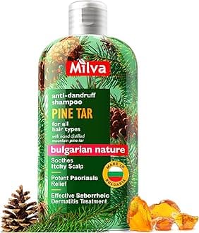 Pine-Tar Shampoo - Stops Dandruff, Helps Clear Seborrhea, Soothes & Heals Inflammed Scalp -200ml