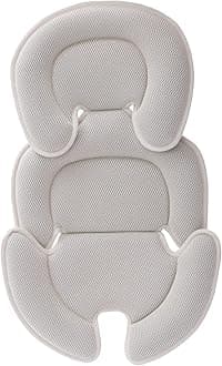 Innokids Head and Body Support Pillow Infant Car Seat Insert for Newborn to Toddler Stroller Cushion (Beige)