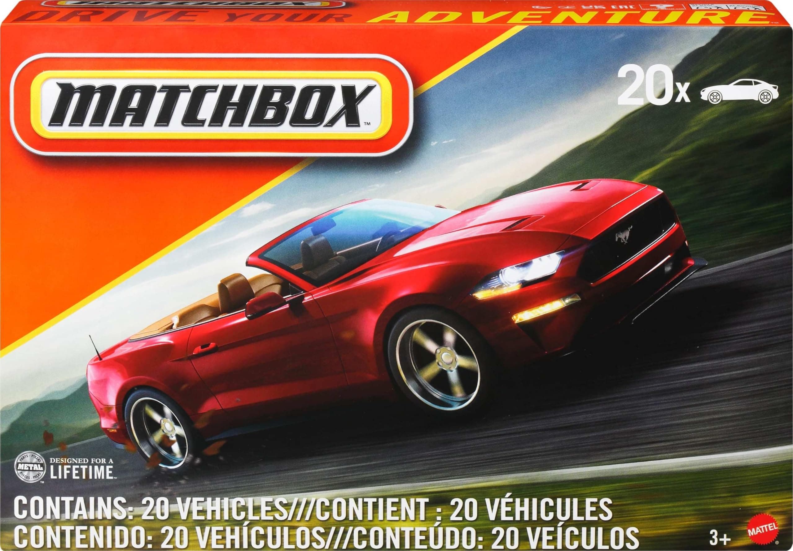 Matchbox Adventure 20 Car Pack, Multi