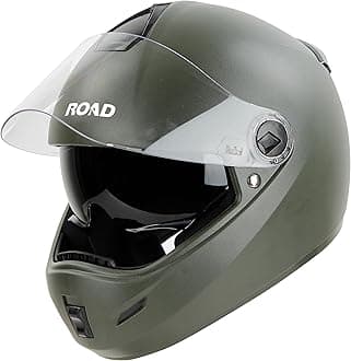 Steelbird SBH-34 Road ISI Certified Full Face Helmet with Inner Smoke Sun Shield