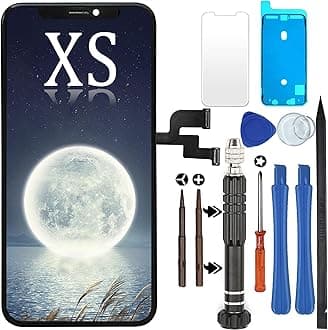 DlGl4U LCD for iPhone XS Screen Replacement, 5.8 inch 3D Touch HD+ Display Digitizer Assembly Black, with Repair Tools Kit for iPhone XS LCD