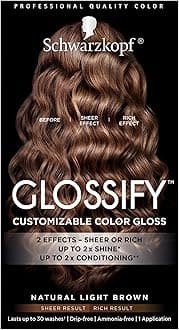 Schwarzkopf Glossify Customizable Color Gloss, Natural Light Brown