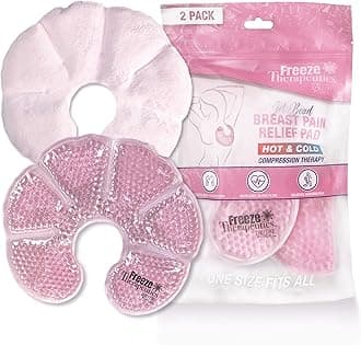 USA Merchant | Hot/Cold Plush Breastfeeding Relief Gel Bead Packs by L’Autre Peau Set of 2 Comfort for Nursing Pain, Mastitis, Engorgement, Swelling, Plugged Ducts | Boost Milk Let-Down & Production