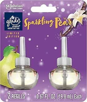 PlugIns Refills Air Freshener, Scented and Essential Oils for Home and Bathroom, Sparkling Pear, Limited Edition Scent, 1.34 Fl Oz, 2 Count