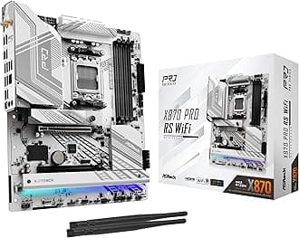 X870 Pro RS WiFi AMD Ryzen Socket AM5 ATX Motherboard USB4 DDR5 8000 MHz 256 GB SATA3 6.0 Gb/s