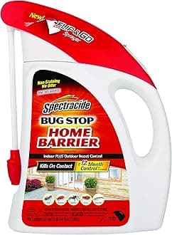 Spectracide Bug Stop Home Barrier Indoor Plus Outdoor Bug Control With Flip & Go Sprayer Kills Ants, Roaches and Spiders on Contact, 0.5 Gallon, 1 Pack