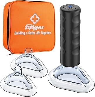 Choking Rescue Device, Anti Choking Device, First Aid Kit for Baby and Adults, Fitiger EasyPumpVac Pro Portable Airway Suction Device for Children and Adults - Home Kit