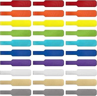 Wrap-It Storage Cable Labels , Large, Multi-Color (30-Pack) Write On Cord Labels, Wire Labels, Cable Tags and Wire Tags for Cable Management and Organizer for Electronics, Computers and More