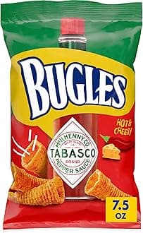 Tabasco Flavored Crispy Corn Snacks, Hot and Cheesy, 7.5 oz