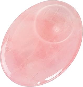 Rose Quartz Thumb Worry Stone Natural Chakra Reiki Polished Oval Pocket Palm Stone for Anxiety Stress Relief Therapy