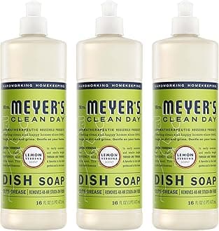 CLEAN DAY Liquid Dish Soap, Lemon Verbena, 16 fl. oz - Pack of 3