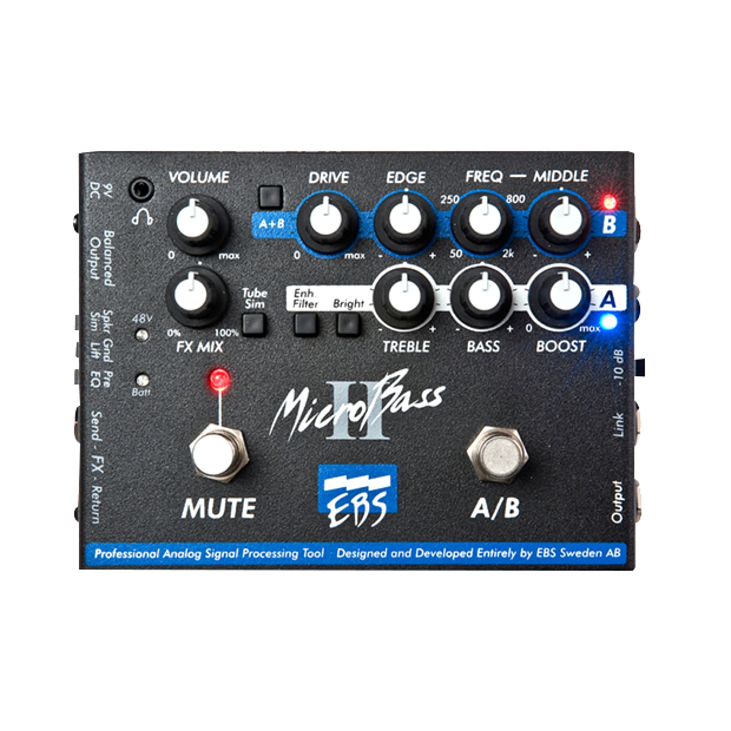 EBS MicroBass Two Channel Pro Bass Pre Amp