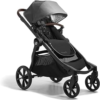 Baby Jogger City Select 2 Single-to-Double Modular Stroller, Eco Collection, Harbor & Tencel Grey