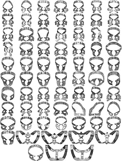 SURGICAL ONLINE Premium Endodontic Rubber Dam Clamp Kit Different Kinds, Dental Procedure Tools, High-Quality Stainless Steel, Professional Dental Supplies, Multipack Dental Clamps (71 Pcs.)