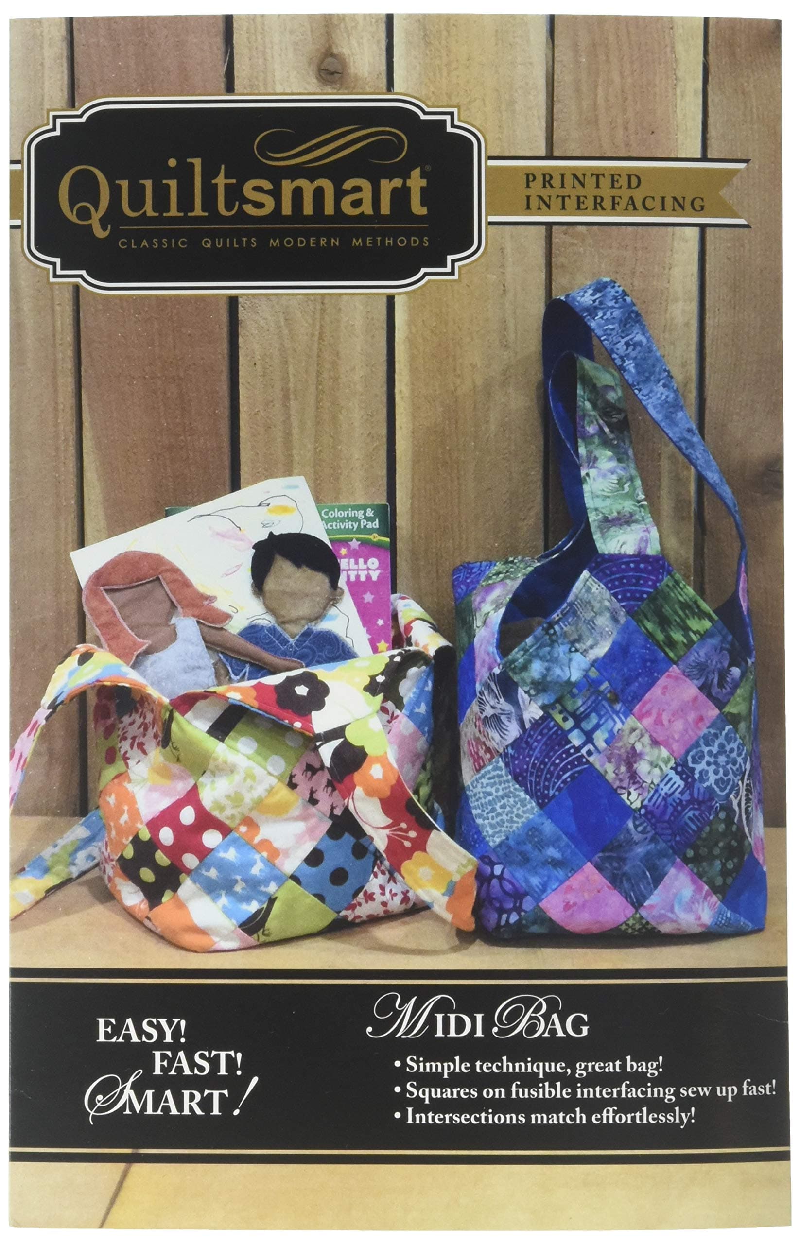 Midi Bag Fun Pack - Pattern and Printed Interfacing by Quiltsmart
