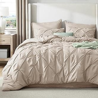 Bedsure Full Size Comforter Sets - Bedding Sets Full 7 Pieces, Bed in a Bag Beige Bed Sets with Comforter, Sheets, Pillowcases & Shams