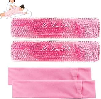 2 PCS Reusable Perineal Cooling Pad, Hemorrhoid and Perineal Ice Packs, Postpartum and Hemorrhoid Pain Relief, Hot & Cold Packs for Women After Pregnancy and Delivery(10X2.4in) Washable Sleeves