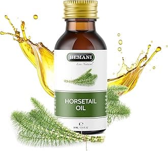 Hemani Horsetail Oil 30mL | Equisetum Arvense | Halal Certified | Silica-Rich Hair & Nail Oil | Alcohol-Free | Since 1949