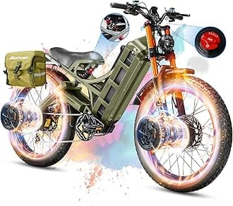 eAhora 2026 Romeo Pro 3/2 50-46Mph Electric Bike for Adults 5600W/4000W/2500W Dual Motor Ebike 60V/80Ah 52V/70Ah Long Range Fat Tire Full Suspension Electric Mountain Bicycle