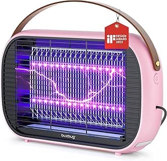 Buzbug LED Fly Zapper Indoor, 10 Years Lifespan Lamp Sustainable Less Power, Durable Fly Killer, Fly Trap, Fly Catcher, Bug Zapper, Mosquito Killer - MA015B(PINK)