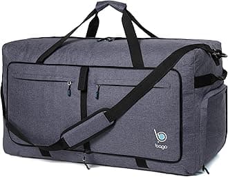 Bago Extra Large Duffle Bag for Travel Women & Men. Durable, Lightweight, Foldable Travel Duffel Bags For Traveling Women. 120L Duffle Bags Use As a Weekender Bag with Shoe Compartment, Checked Duffel