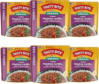 Tasty Bite Family Size Madras Lentil (Pack of 6)