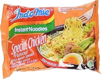 Indomie Instant Noodles Soup Special Chicken Flavor for 1 Case (30 Bags)