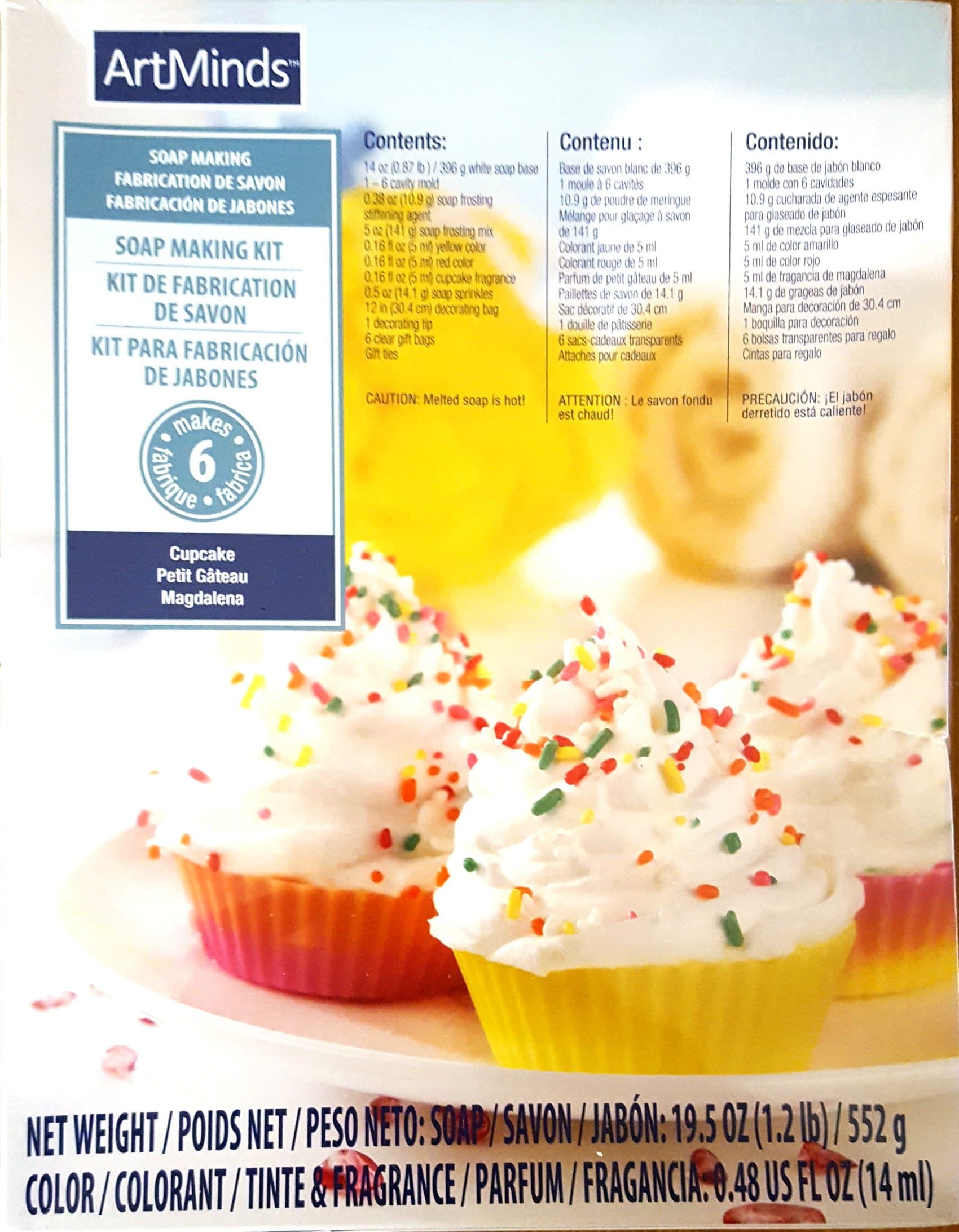 Artminds soap making kit cupcakes