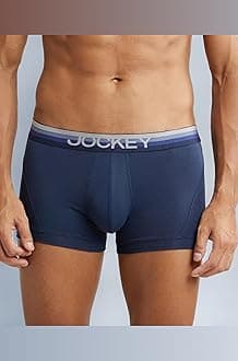 Jockey US20 Men's Super Combed Cotton Elastane Stretch Solid Trunk with Ultrasoft Waistband