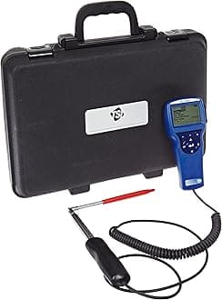 TSI 9535-A VelociCalc Air Velocity Meter with Articulated Probe and Basic Data Logging, 0 to 6000 ft/min Velocity Range Box color may vary