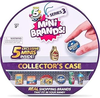 Mini Brands Series 3 Collector's Case - Store & Display 30 Minis with 5 Exclusive Minis by ZURU