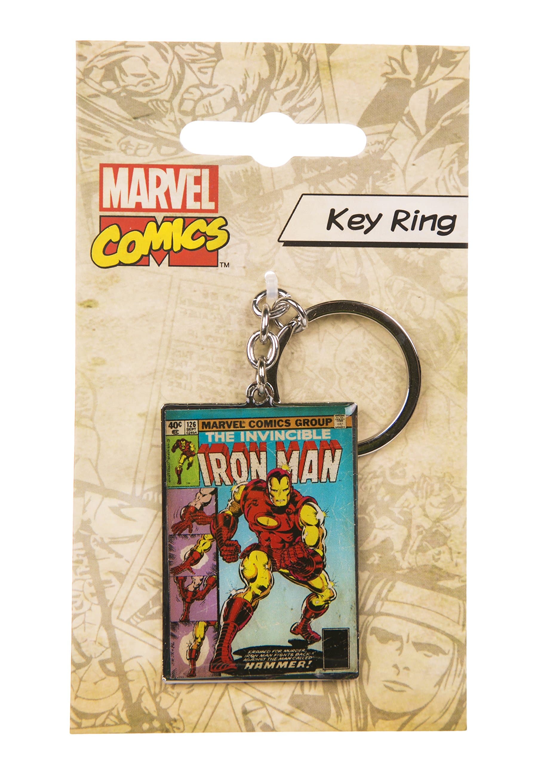 TruffleShuffleBB Designs Marvel Comics Iron Man Key Ring