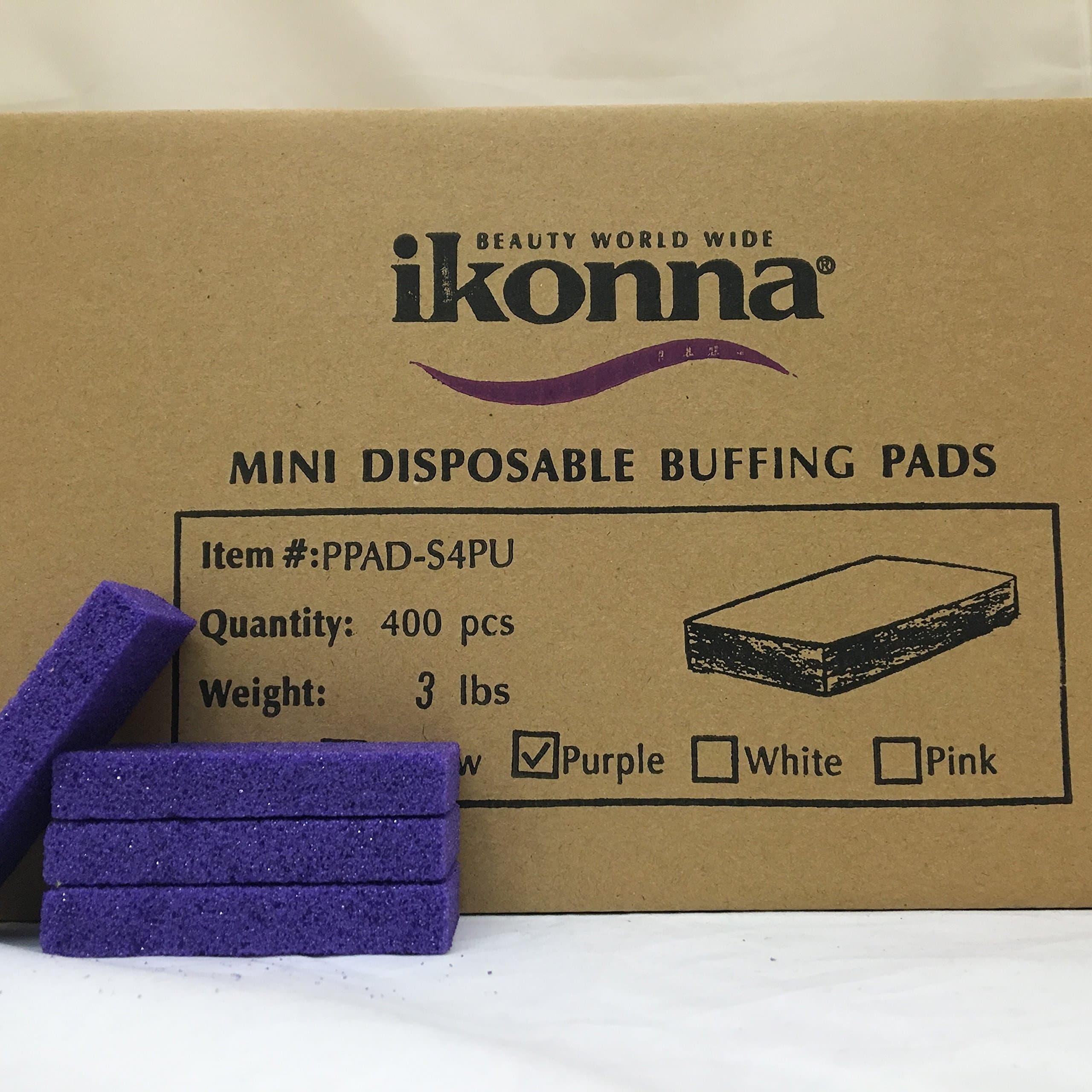 Ikonna Mini Disposable Buffing Pads 400pc