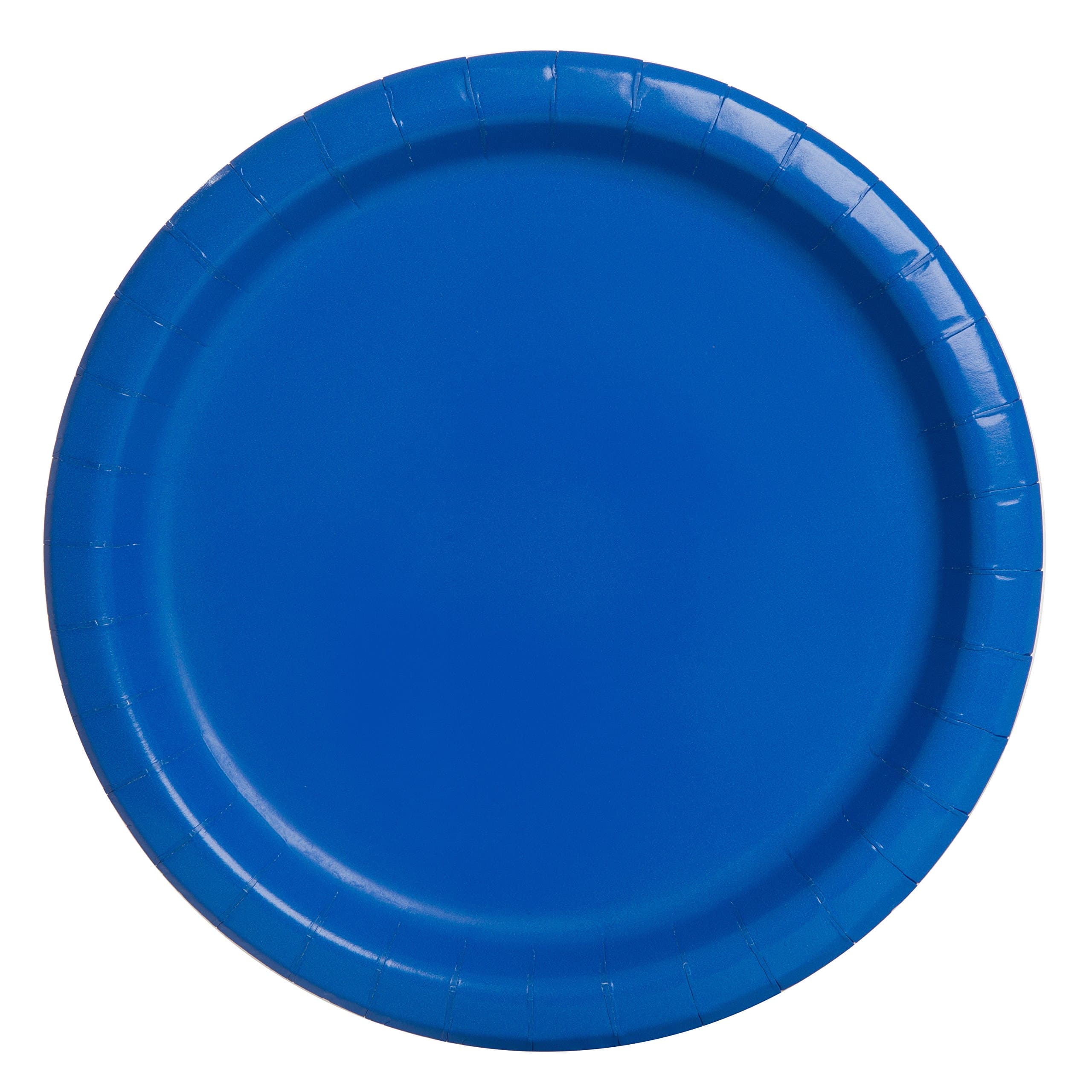 Luxurious Royal Blue Solid Round Dinner Plates - Dazzling 9" (Pack of 16) - Sturdy & Elegant Design - Perfect for Special Occasions