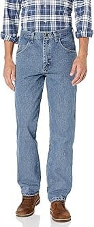 WranglerMen's Relaxed Fit Jean, Grey Indigo, 46W / 34L