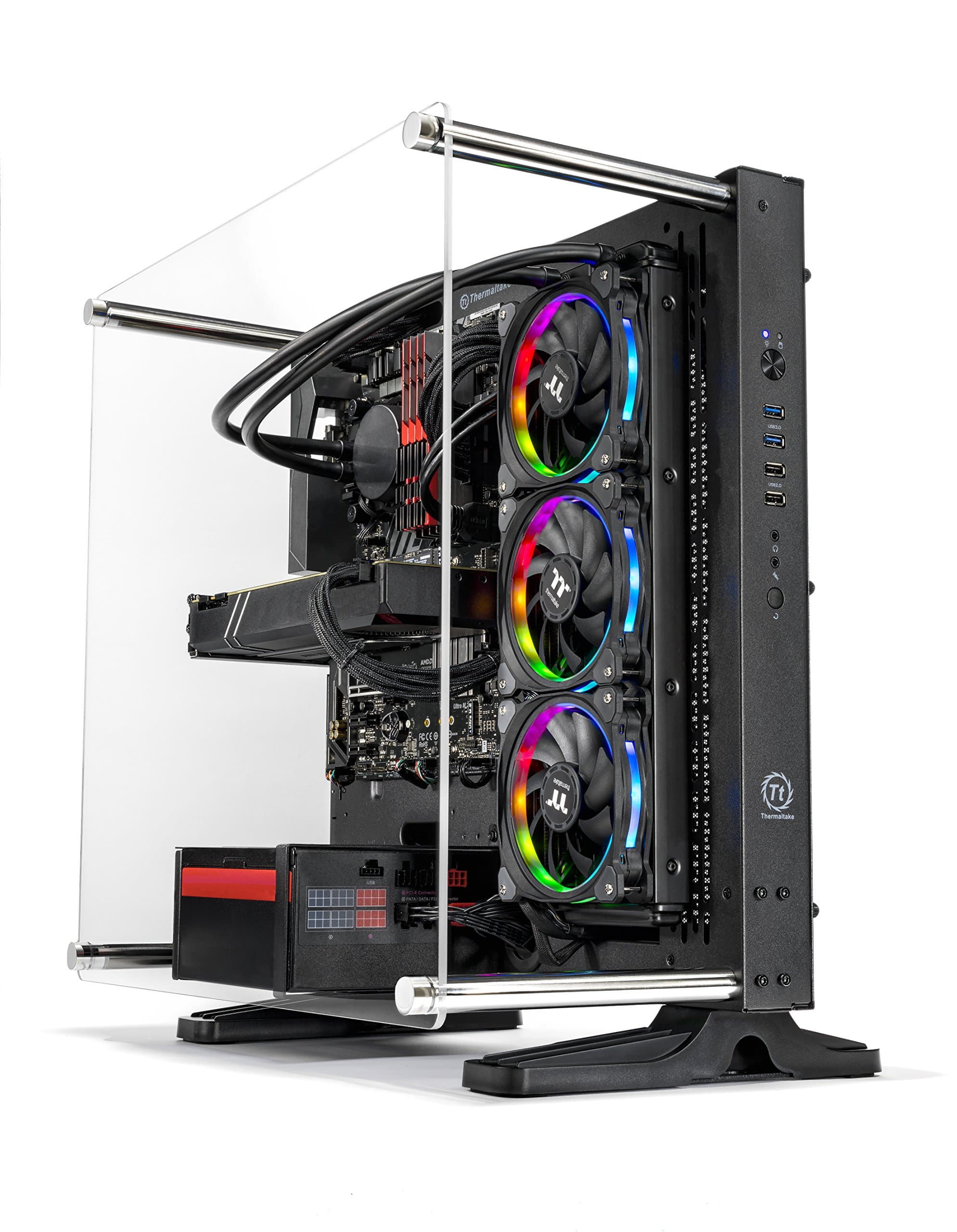 SkyTech [RTX 2080 Ti Version] Supremacy VR/4K Gaming Computer PC Desktop – AMD Ryzen 7 2700X, 500GB Samsung 970 Evo SSD, RTX 2080 Ti 11GB, 360mm RGB Liquid Cool, 2TB, 32GB DDR4, Windows 10 PRO