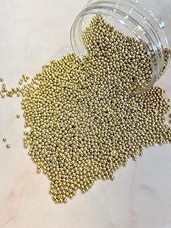 Metallic Gold Sugar Sprinkles (90g, 2mm)