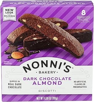 Nonni's, Dark Chocolate Almond Biscotti, 6.88 Ounce