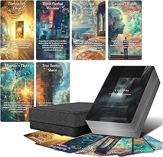 ZZBUY The Truth Oracle Cards, Oracle Cards Deck with Meanings on Them, Oracle Tarot Cards for Beginner, Revealing The Truth