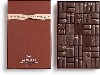 LA MAISON DU CHOCOLAT Coffret Maison Dark, Gourmet Dark French Chocolate Gift Box (60 Pieces)