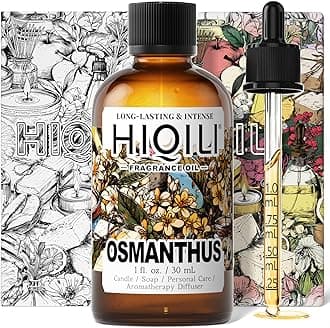 HIQILI Osmanthus Fragrance Oil, for Body Spray, Diffuser Use, Candle, Soap, and Women Perfume Making, Scented Essential Oil - 1 Fl Oz
