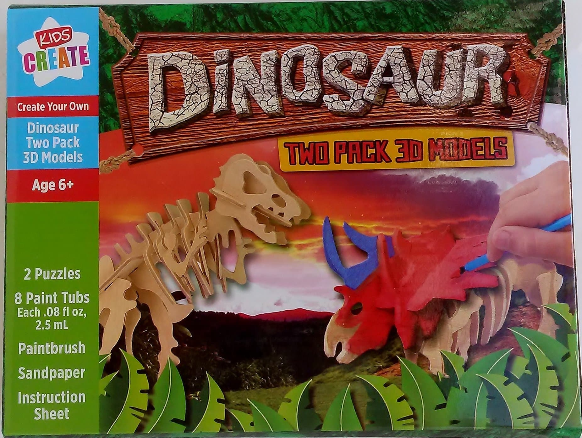 Kids Create - Dinosaur 3D Models (2 per Box)