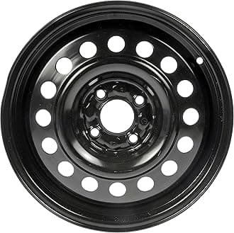 Dorman Black Wheel With Painted Finish (15 X 5.5 Inches /4 X 3 Inches, 45 mm Offset)