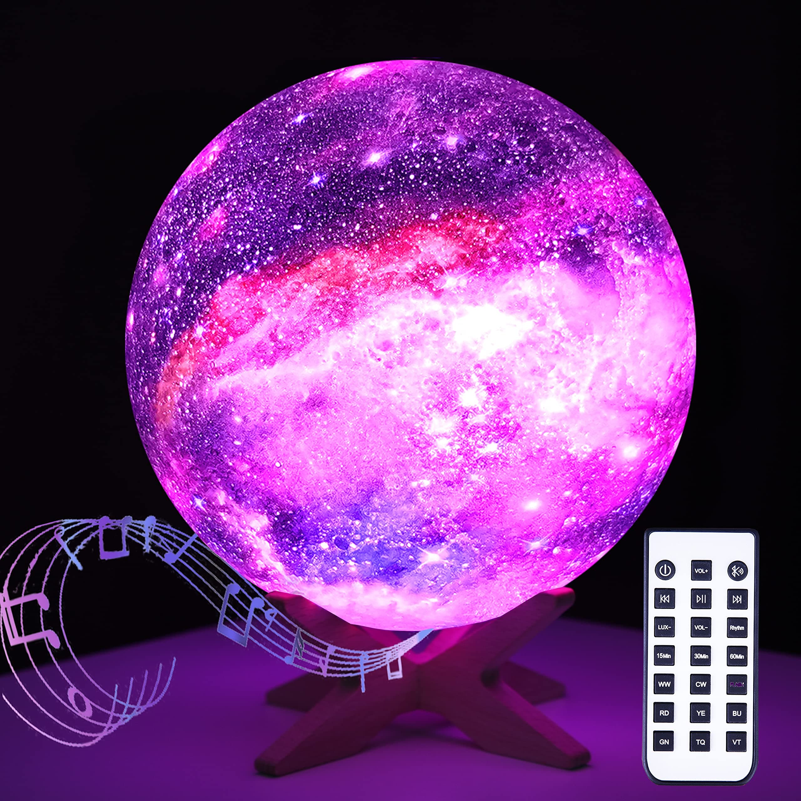 Sound machine moon lamp